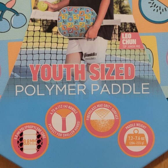 Franklin Youth Sized Polymer Pickleball Paddle. NWT. USA Pickleball Approved. - Picture 8 of 8
